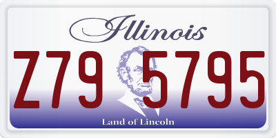 IL license plate Z795795
