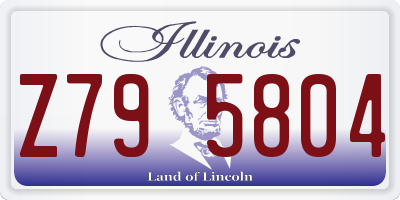 IL license plate Z795804