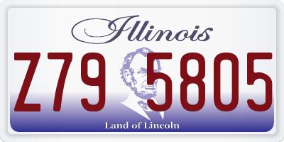 IL license plate Z795805