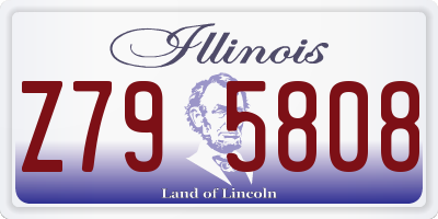 IL license plate Z795808