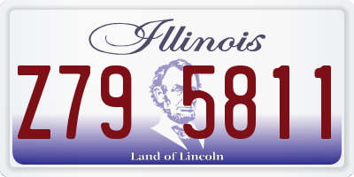 IL license plate Z795811