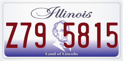 IL license plate Z795815