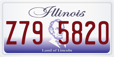 IL license plate Z795820