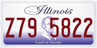 IL license plate Z795822