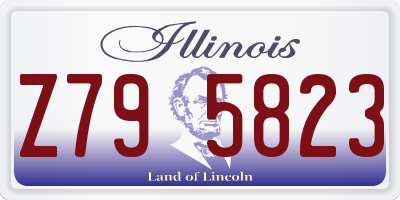 IL license plate Z795823