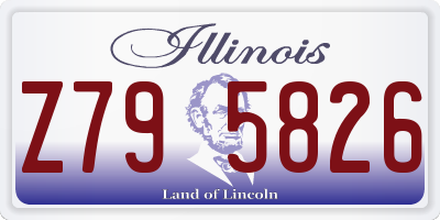 IL license plate Z795826