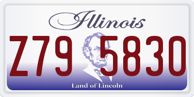 IL license plate Z795830