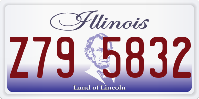 IL license plate Z795832