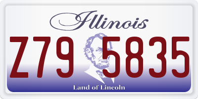 IL license plate Z795835