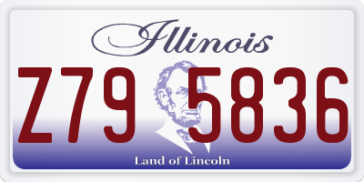 IL license plate Z795836