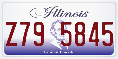 IL license plate Z795845