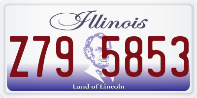 IL license plate Z795853