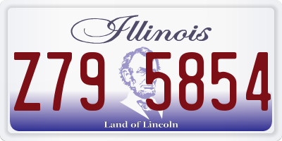 IL license plate Z795854
