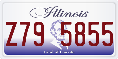 IL license plate Z795855