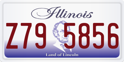 IL license plate Z795856