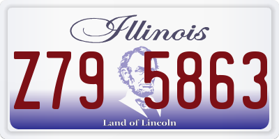 IL license plate Z795863