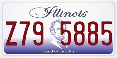 IL license plate Z795885