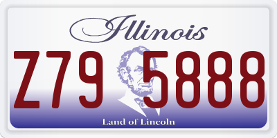 IL license plate Z795888