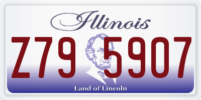IL license plate Z795907