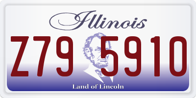 IL license plate Z795910