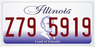 IL license plate Z795919