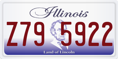 IL license plate Z795922