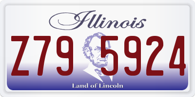 IL license plate Z795924