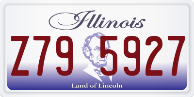 IL license plate Z795927