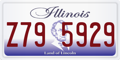 IL license plate Z795929