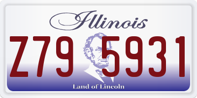 IL license plate Z795931