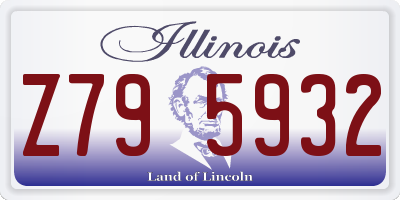 IL license plate Z795932