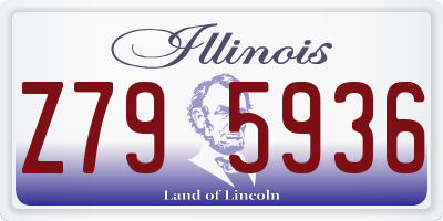 IL license plate Z795936