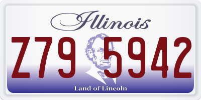 IL license plate Z795942