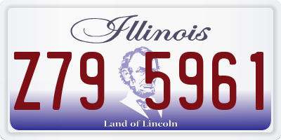 IL license plate Z795961