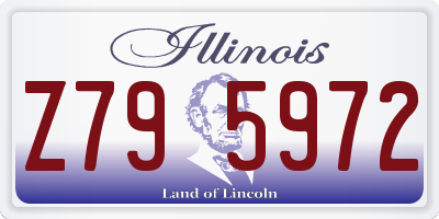 IL license plate Z795972