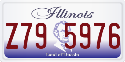 IL license plate Z795976