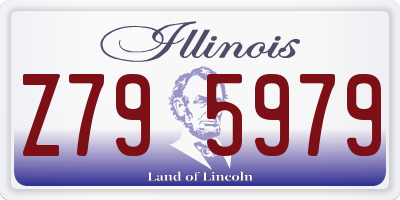 IL license plate Z795979