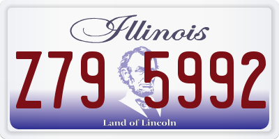 IL license plate Z795992