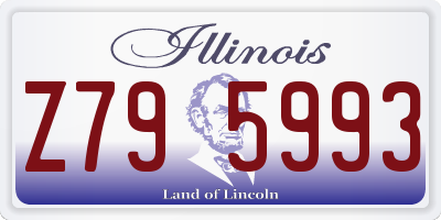 IL license plate Z795993