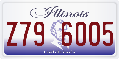 IL license plate Z796005