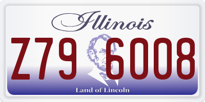 IL license plate Z796008