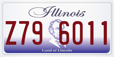 IL license plate Z796011