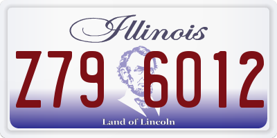 IL license plate Z796012
