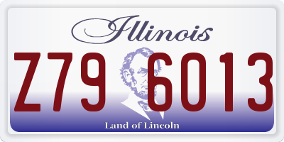 IL license plate Z796013