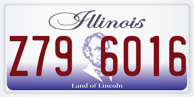 IL license plate Z796016
