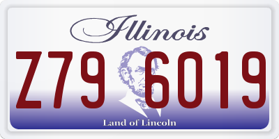 IL license plate Z796019