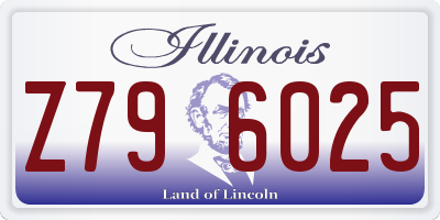 IL license plate Z796025