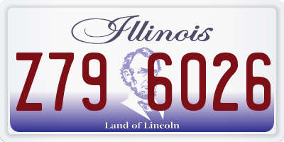 IL license plate Z796026