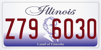 IL license plate Z796030