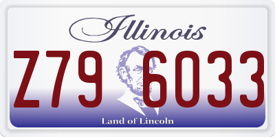 IL license plate Z796033
